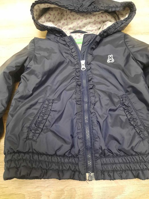 Geaca cu gluga bebelus, marca United Colors Of Benetton, marimea 82 cm