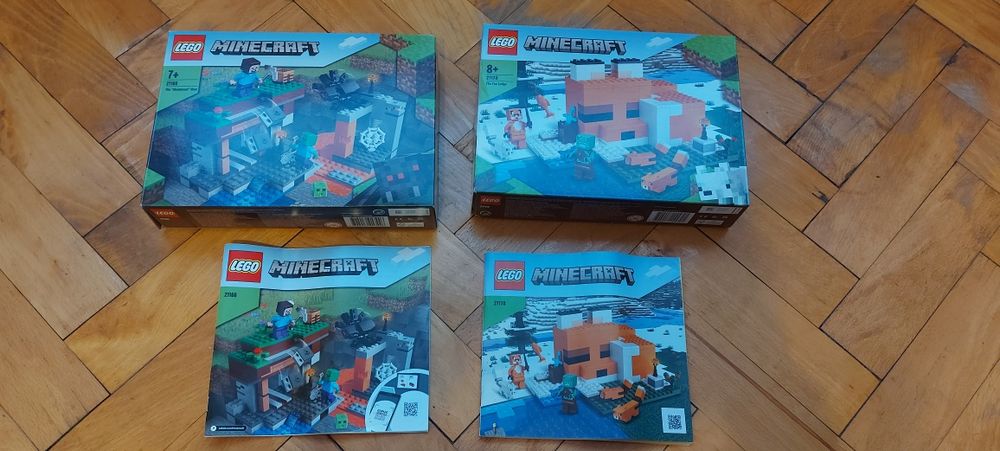 Lego minecraft seturile 21166 și 21178