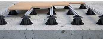 Регулируемые опоры для террасной доски из ДПК  .