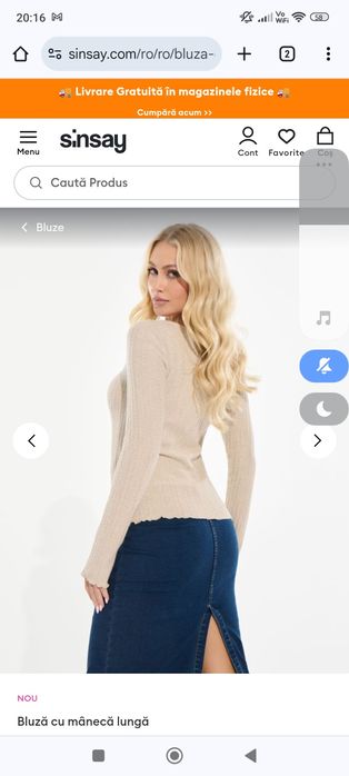 Pulover pe corp (tricotat)