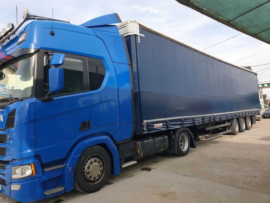 SCANIA R450 mega & KŐGEL pritsep