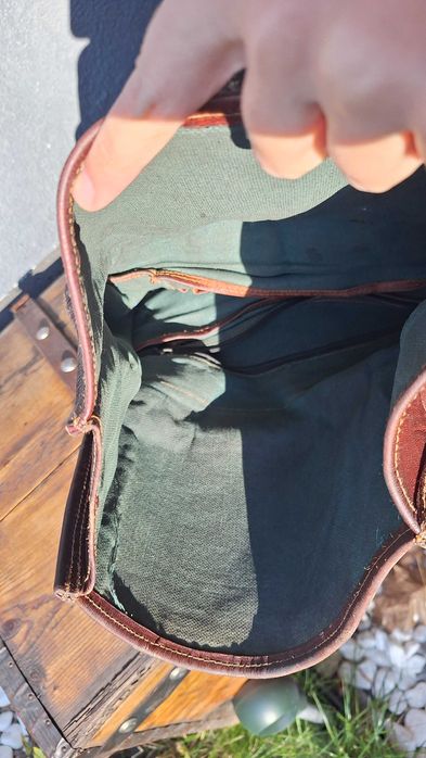 Раница от естествена кожа