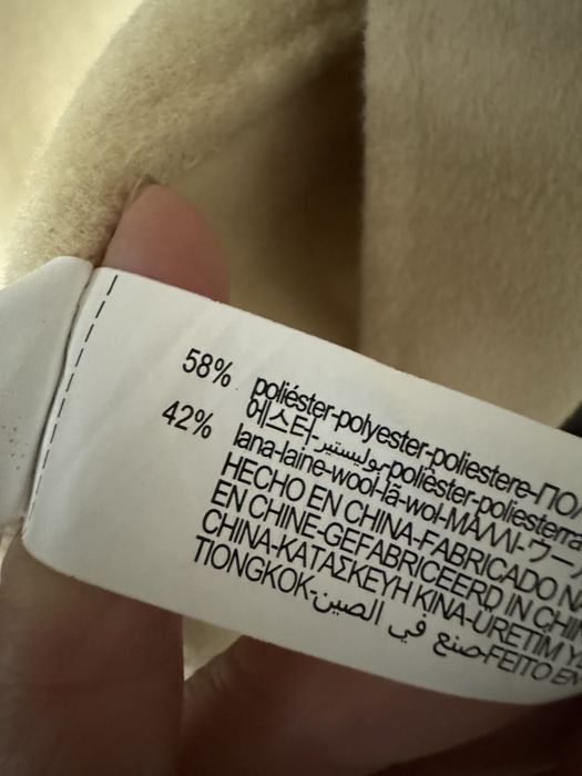 Palton Zara nou lana bej