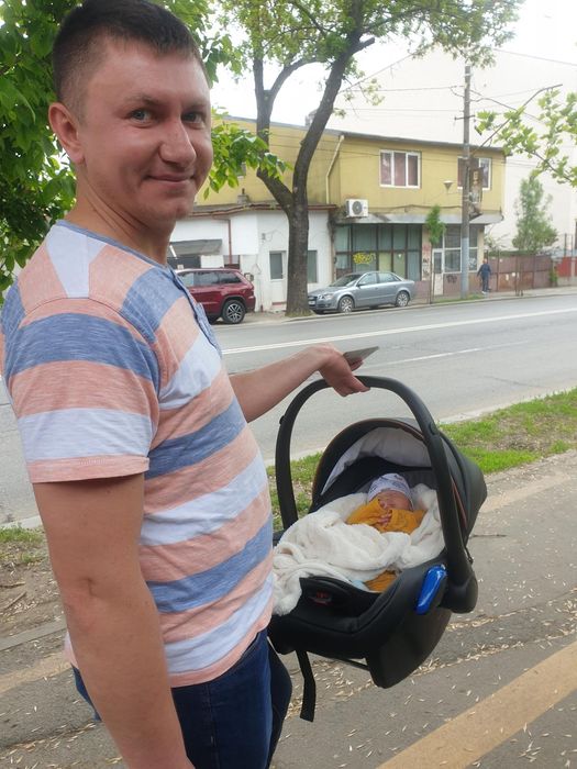 Cărucior Krausman 3 in 1 din piele