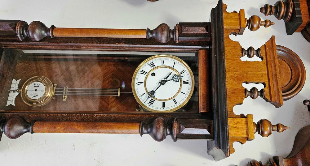 Ceas de perete cu pendula Werner Deponirt 1870