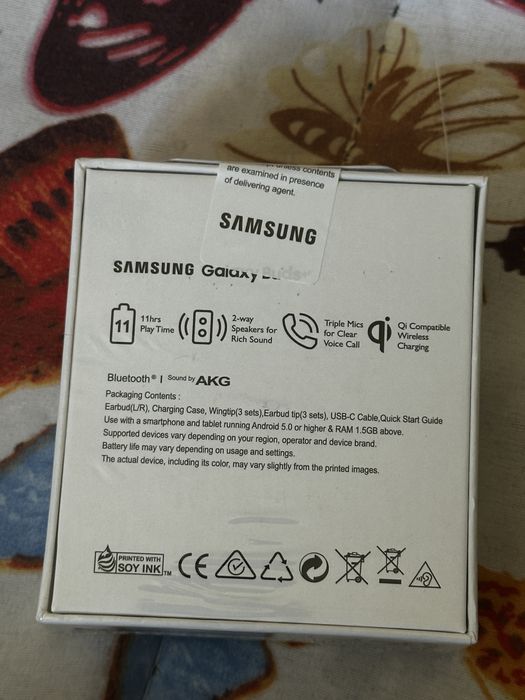 Samsung Galaxy Buds + (Plus) Earbuds, Purple color