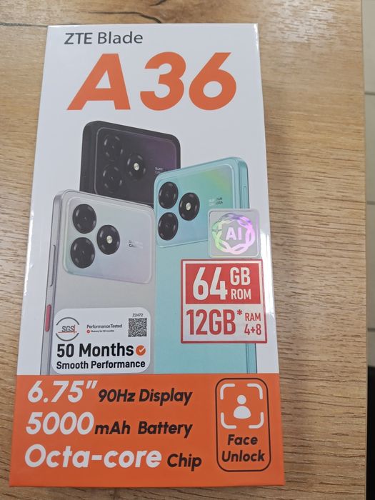 Продам телефон ZTE Blade A36 (в коробке)