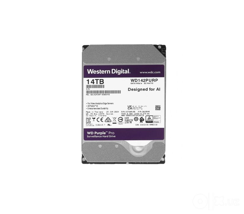 | Жесткий диск WD Purple Pro 14TB WD142PURP