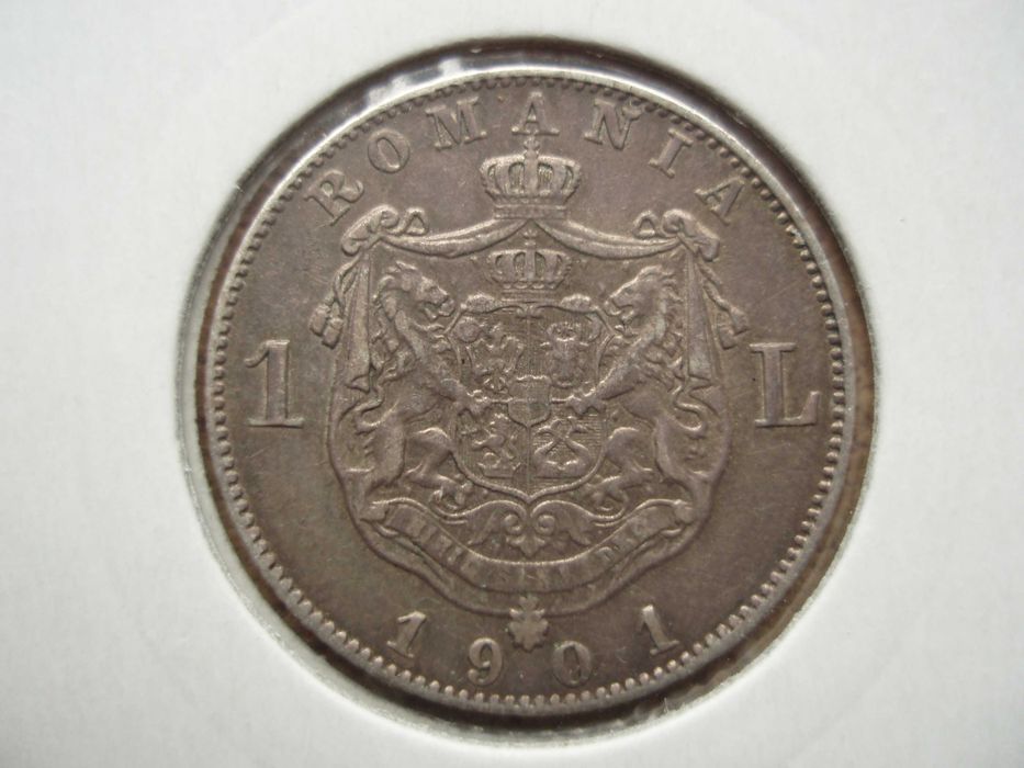 ROMANIA - 50 Bani 1885, Ag835, CAROL I, L13.63