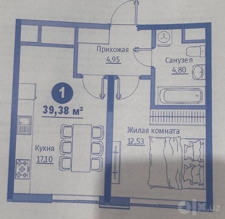 ЖК Regnum Plaza Мирзо Улугбекский район Продается 2х ком 40м2