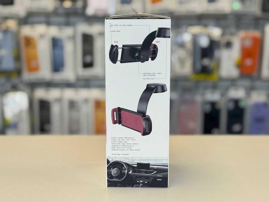 Suport auto pentru Consola Centrala, Telefon/Tableta 4,5"-13"