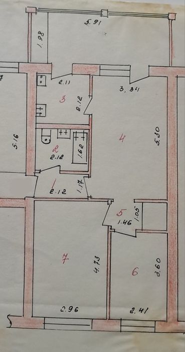 3 комнатная квартира на пятьсотке