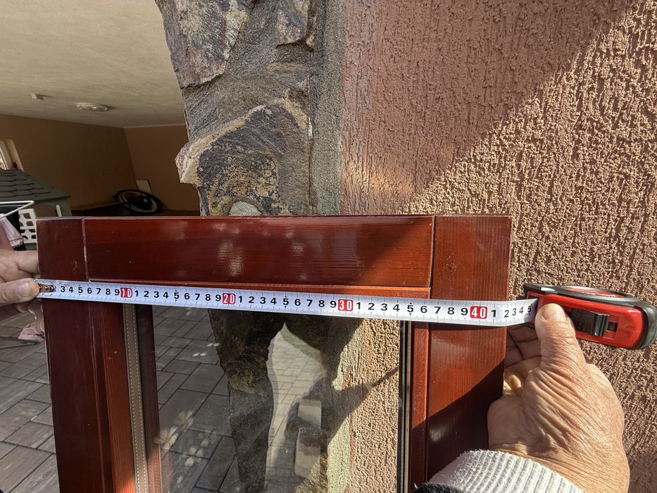 Geam termopan cu ramă din lemn – 115 cm înălțime - (8geamuri disponibile )