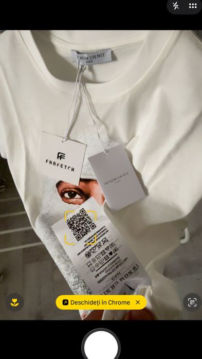 Tricou Ih Nom Uh Nit off white essentials amiri