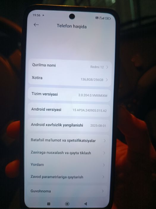 REDMI 12 xolati alo