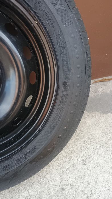 Метална джанта 14' с нова гума за Рено- 4х100, ф 60,1мм