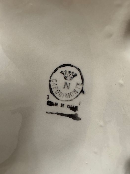 Statueta portelan Art Deco (figurina) Capodimonte Italy.