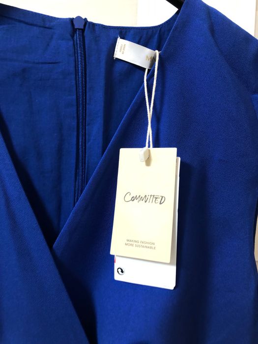 Синя рокля Mango