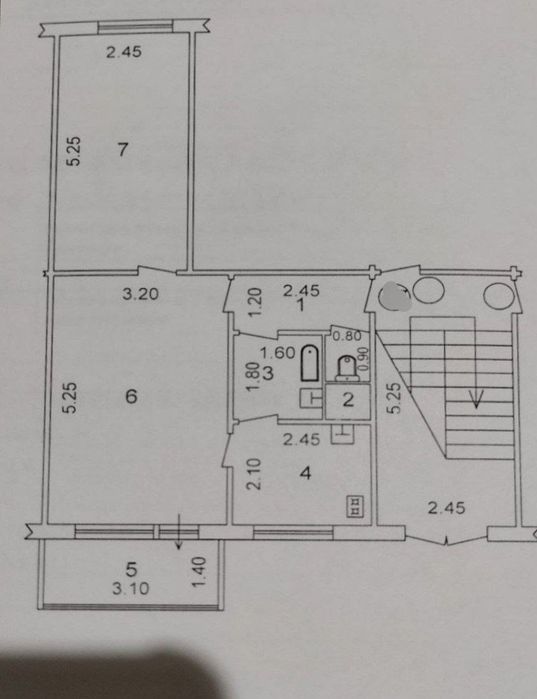 2 комнатная переделанная в 3. Чиланзар 17. Ор-р Парламент