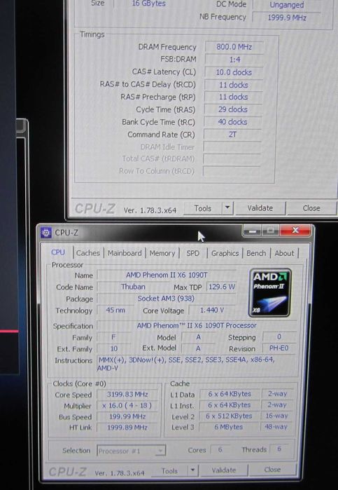 Дъно MSI 970A-46 (AM3+) + процесор Phenom II X6 1090T