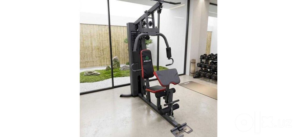 Силовой тренажёр AXELUS AX-7204, груз 45 кг, до 120 кг