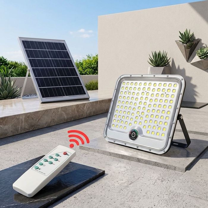 Proiectoare Solare 600W / 800W Innova Hall Senzor Lumina, Kit Instalare, Telecomanda