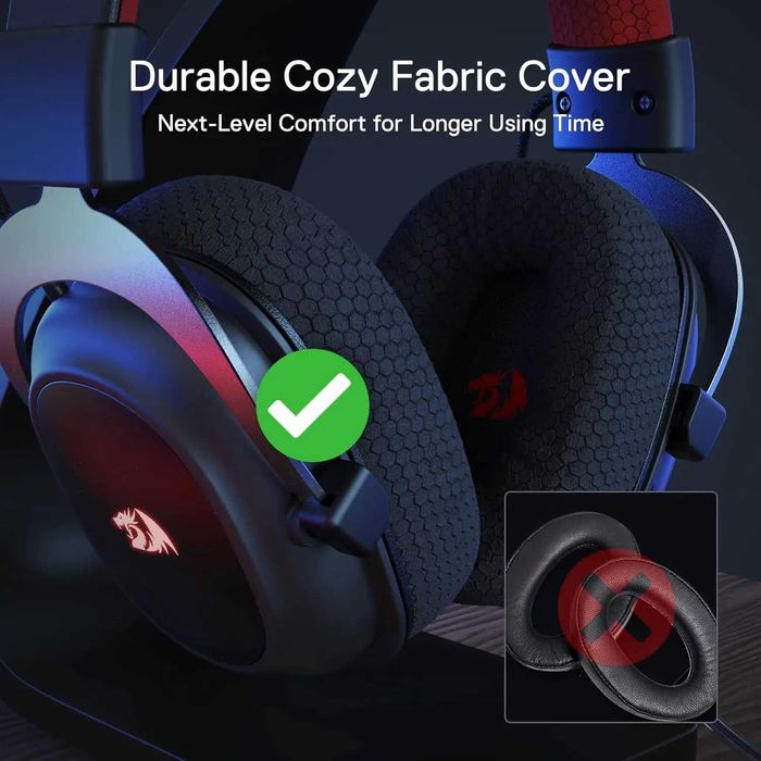 Игровые наушники Redragon H510 Zeus PRO 3вида подключения звук7.1