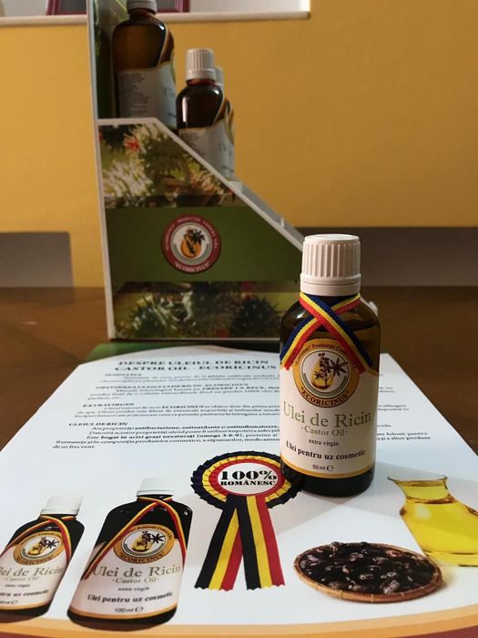 Ulei de ricin natural presat la rece