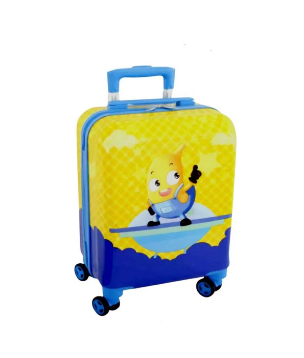 Комплект детски куфари Mercado Trade, Забавен банан, Жълт