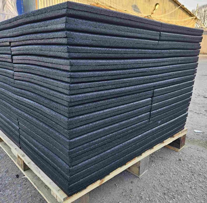 Каучукова настилка/гумена фитнес  настилка-плоча 100×50×2см Висок клас