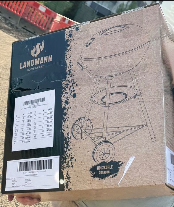 Grătar pe cărbuni portabil, stare foarte bună