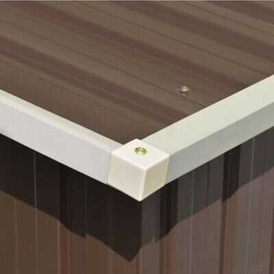 Градинска барака, 3 Цвята , 257x779x181 см, поцинкована стомана