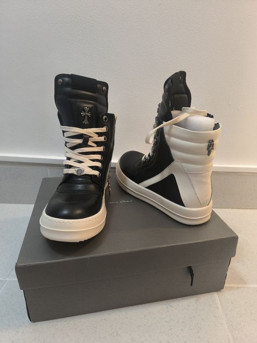 Rick Owens geobaskets x chrome hearts