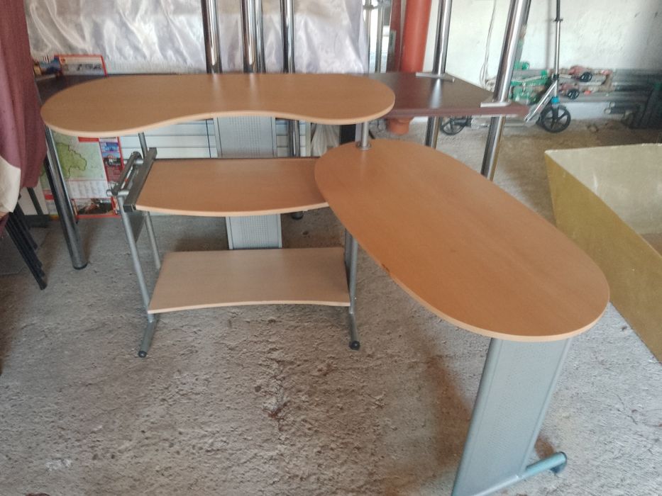 Birou extensibil metalic  pal melaminat