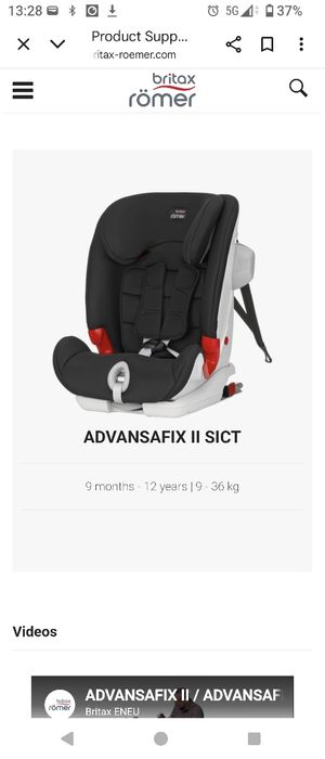 Scaun auto copil - Britax Romer Advansafix II Sict Black Marble