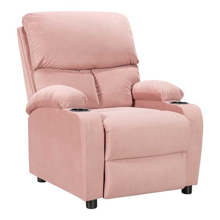 Фотьойл, JULIA, Капучино, Черен, Кафяв,Сив,Розов,Текстил, 93х90х100см.