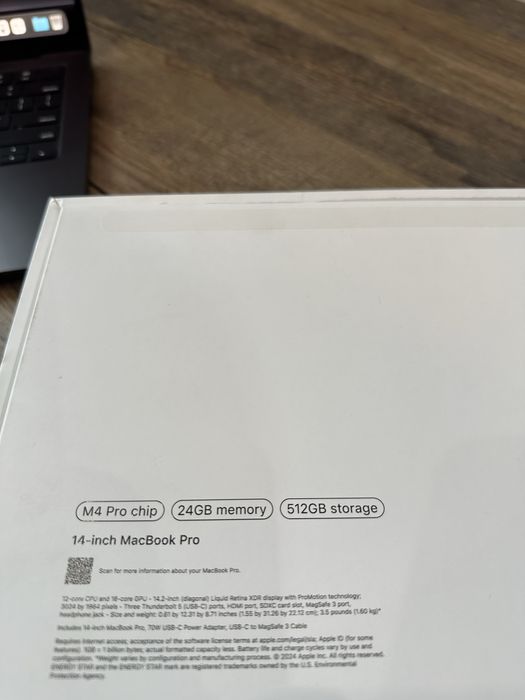 Macbook Pro 14 M4 Pro 24/512