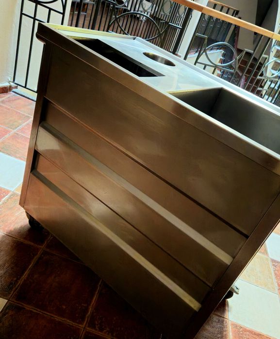 Разпродажба! Количка сервитьорска инокс