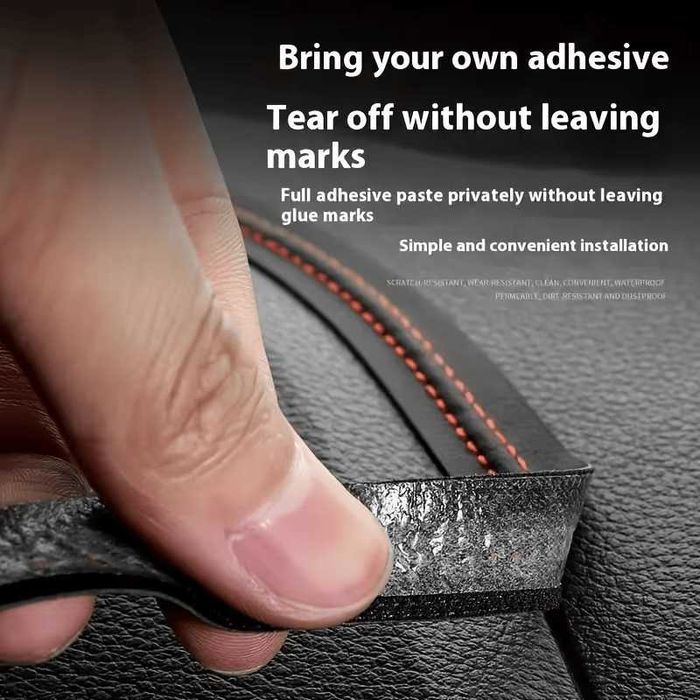 Самозалепваща кожа с бял, син,червен или черен конец за декорация кола