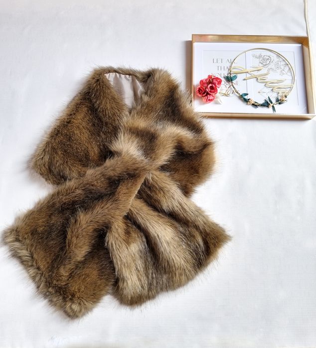 Дамски Елек или Шал /Кафяв/