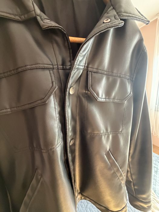 Мъжко кожено яке ZARA, размер S