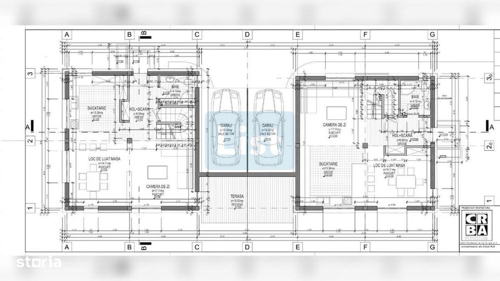 Case cu garaj, posibilitate finisare, zona Planoare