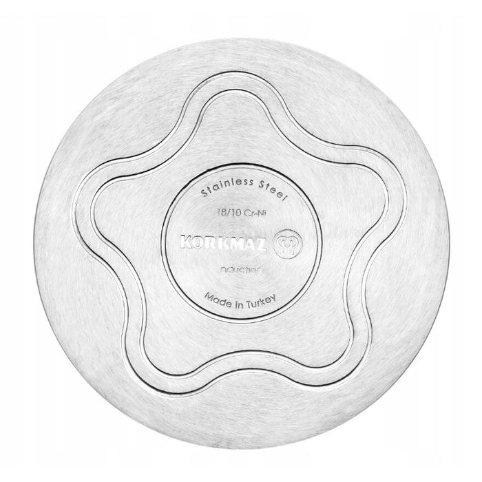 Oala cu capac din inox, 30 x 15 cm, capacitate 11 litri, compatibila