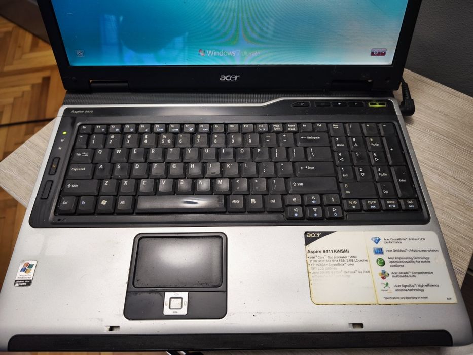 Laptop Acer Aspire 9411AWSMi – 17” – NVIDIA GeForce Go 7300 – Retro