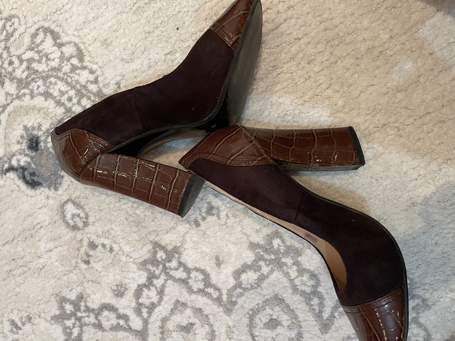 Туфли коричневые женские