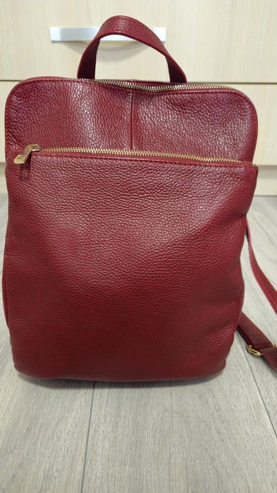 Rucsac grena din piele