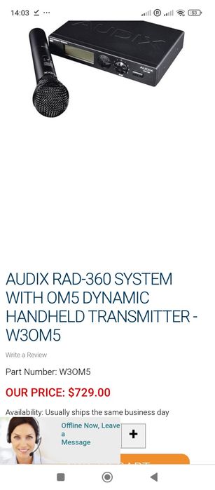 Microfon wireless audix (shure, sennheiser,akg)
