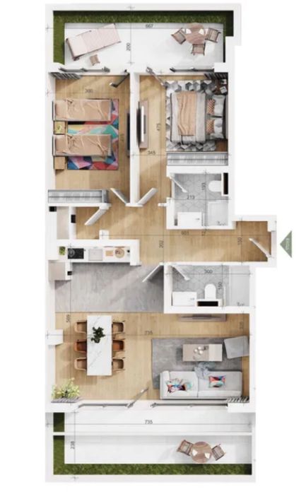 Продава се Тристаен апартамент в Пловдив, Тракия - 147 кв.м за 1191 €/кв.м - Снимка #6