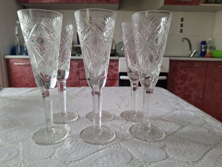 Фужеры хрустальные
