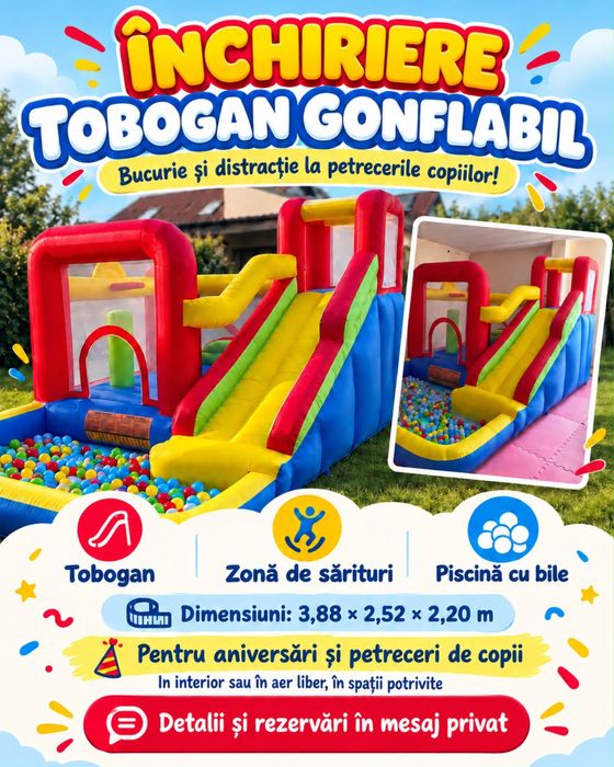 Închiriere tobogan gonflabil